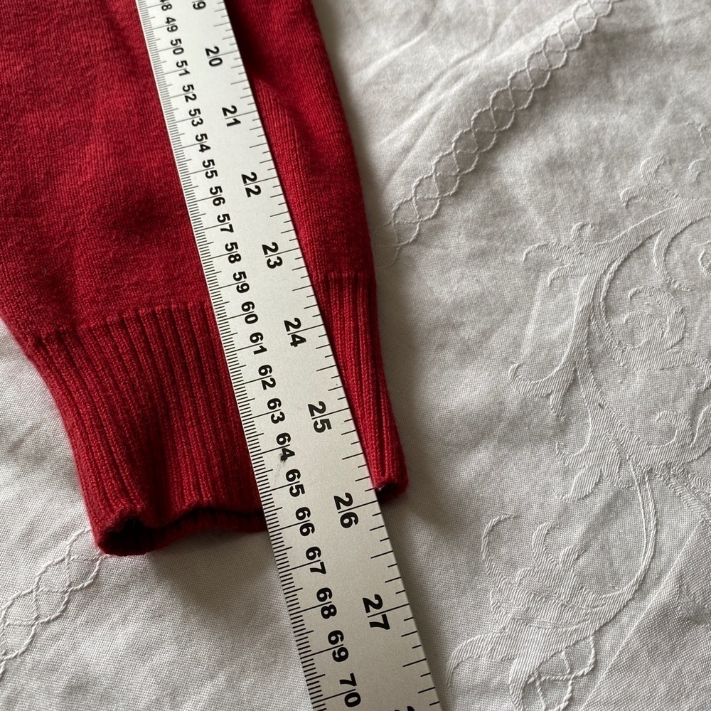 Guess Red Tag Men's Full Zip Long Sleeve Sweater Jacket Burgundy‎ Size Medium - Picture 12 of 14